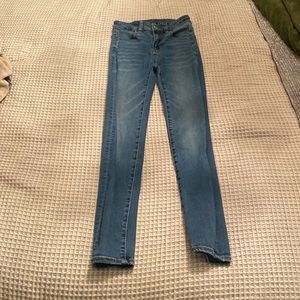 Blue jeggings from American Eagl